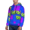 thumbnail image 3 of Lsque Geometry Dash Pattern Casual Men's Hoodie,Hooded Sweatshirt with Kangaroo Pocket,Pullover Hoodie-4X-Large, 3 of 8