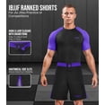 thumbnail image 2 of Exxact Sports MMA Shorts, IBJJF Ranked No Gi BJJ Jiu Jitsu Shorts for Men, Boxing, Cross Training & Grappling Shorts (Purple, A2XL), 2 of 7