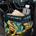 thumbnail image 6 of Frog Car Trash Can Mini Trash Can, Foldable with Lid, Leak-Proof, Hanging Storage Bag, 6 of 6