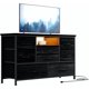 thumbnail image 1 of Mueble para televisor con 8 cajones, LED y enchufes, apto para televisores de 55 pulgadas. - Armario espacioso para dormitorios, salones y recibidores, con 22 modos de iluminación., 1 of 7