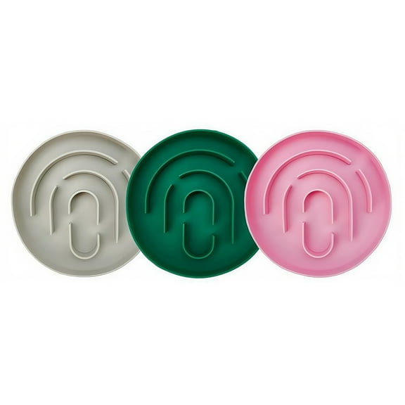 3PCS Slow Eating Pet Bowl Eco-Friendly Silicone Design