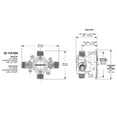 thumbnail image 3 of GROHE 35110000 GrohSafe 3.0 Pressure Balance Rough-In Valve Unfinished, 3 of 5