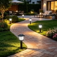 thumbnail image 5 of Solar Garden Lights, 2-Piece Outdoor LED Yard Lamps, Waterproof Inserted Grass Lanterns for Pathway Lawn Patio Yard, 5 of 6