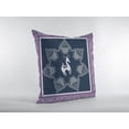 thumbnail image 3 of 20â€ Navy Purple Horse Suede Throw Pillow, 3 of 4