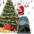 thumbnail image 2 of Harley Davidson Bolsa de regalo con cierre de cinta navideño para decoración de Navidad, 20 cm × 31 cm., 2 of 6