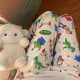 thumbnail image 2 of Pantalones de pijama de manga larga para mujer, con estampado Kawaii, informales, suaves y holgados, de Winnie The Pooh, de Toy Story, para otoño, 2 of 5
