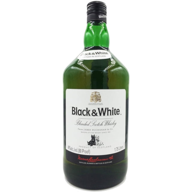 Paquete de 3 Whisky Black and White 1.75 L Black and White Paquete de 3