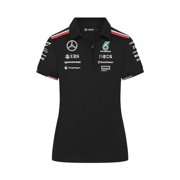 Mercedes AMG Petronas F1 Women's 2024 Team Polo - Black - Size: L
