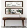 thumbnail image 5 of Kate and Laurel Bakersfield Farmhouse Wall Mirror, 13 x 30, Walnut Brown, Traditional Windowpane Mirrors for Wall, 5 of 6