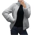 thumbnail image 1 of Pompotops Femmes Sales Manches Longues Col Rabattu Pull-Over T-Shirt Tops, 1 of 9