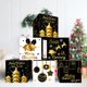 thumbnail image 4 of Fiudx Decoraciones navideñas para interiores Sorprenda este festival con nuestra caja de regalo de decoración navideña Hermosa decoración en negro y dorado ideal para exhibiciones en supermercados Ap, 4 of 6