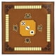 thumbnail image 1 of Funda para mesa de Mahjong, tapete de Mahjong, 78 x 78 cm, con reducción de ruido Marrón, 1 of 9