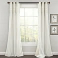thumbnail image 2 of Lush Decor Dylin Flower Window Curtain Panel - Ivory - 40 X 84, 2 of 11