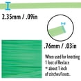 thumbnail image 3 of Rexlace Flat Plastic Lacing – Boondoggle String, Clear Green, 0.092" W, 0.035” Thick, 100 Yd, 3 of 5