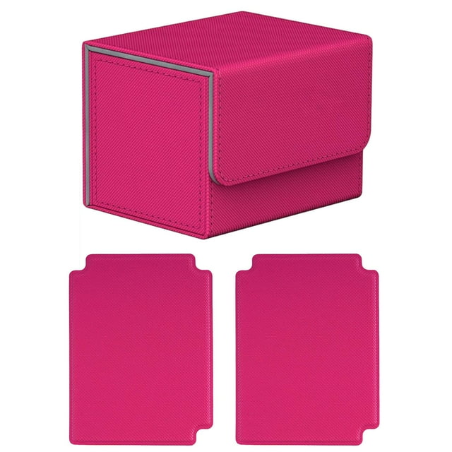 Estuche para guardar de cartas coleccionables, resistente, para guardar cartas deportivas Rosa