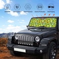 thumbnail image 5 of Kdxio Watercolor Kiwi Fruits Summer Print Front Windshield Sun Shade,Folding Auto Sunshade for Car Truck SUV-Medium, 5 of 7