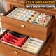 thumbnail image 4 of Organizador de cajones SpaceAid, ropa interior, paquete de 4 unidades, color beige, 4 of 6