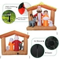thumbnail image 4 of Christmas Inflatables Nativity Scene Outdoor Decorations, Christmas Blow Up Yard Decorations Nativity Sets for Garden Lawn Xmas Decor, 4 of 7