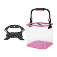 thumbnail image 3 of colaxi Folding ing Bucket Bucket Ergonomic Gear Lightweight with Camping Storage Container for Outdoor Gardening Pink 20cm, 3 of 10