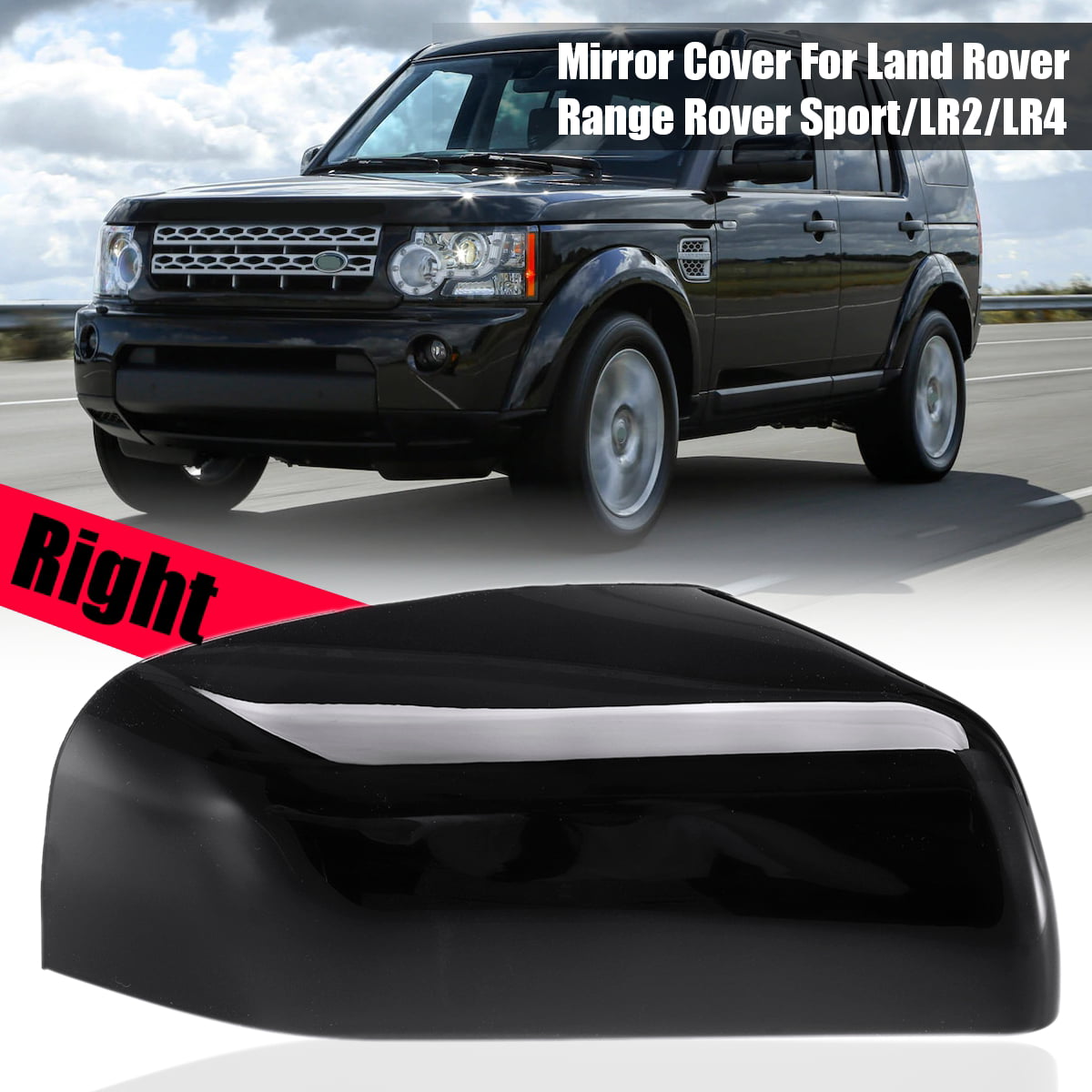 Right Wing Cover Mirror Cap Fit for Land Rover Range Rover Sport LR2 LR4 Rebuilt