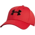 thumbnail image 2 of Under Armour Men's Blitzing II Stretch Fit Cap, Red /Black, Large/X-Large, 2 of 3