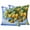 Blue Yellow, variant on 2 Pack Outdoor Waterproof Throw Pillow Covers,Summer Ocean Lemon Fruit Tree Decorative Square Patio Pillowcases for Chair Couch Sofa 16x16in