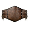 thumbnail image 5 of Medieval Girdle Vintage Sturdy Medieval Belt for Stage Show Festival Halloween Brown, 5 of 8