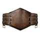 thumbnail image 5 of Cinturón medieval cómodo y portátil de cuero PU vintage. Marrón, 5 of 9