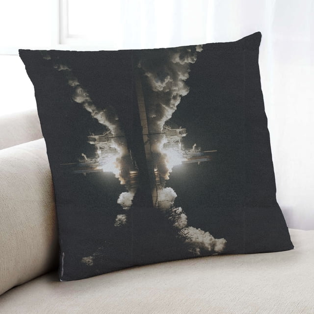 Ahgly Company Cosmos Space Indoor Throw Pillow, 18 inch by 18 inch