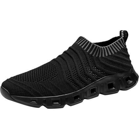 

Men Sports Shoes Fashion Lightweight Mesh Breathable Sneaker Slip on Mens Workout Running Walking Shoes Athletic Casual Loafer