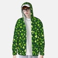 thumbnail image 4 of Goofa Happy St. Patrick's day Printed Women's UPF 50+ Sun Protection Hoodie Jacket Lightweight Long Sleeve Sun Shirt for Women with Pocket Hiking Outdoor-Small, 4 of 9