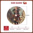 thumbnail image 2 of Xecao Tribal Futuristic Warrior Pattern Christmas Tree Skirt Round Xmas Tree Mat Base Cover for Holiday Home Decorations-48", 2 of 6
