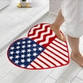 thumbnail image 5 of 4th Of July Entryway Rug Outdoor Entrance Mats,Heart-Shaped Rugs Bathroom Outside Mats for Door,Carpet for Room Funny Welcome Mats,Soft Bedroom Rug Outdoor Patio Mat,18x18in, 5 of 6