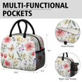 thumbnail image 6 of Obrewu Pioneer Flower and Butterfly Lunch Bag for Adult, Insulated, Leakproof, Oxford Cloth, 6 of 7