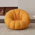 thumbnail image 4 of FINE MAKER Pumpkin Bean Bag Chair with Foot Pad Lazy Sofa, 4 of 6