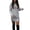 Grey, variant on Women Christmas Goblet Print Sweater Dress Long Sleeve Crewneck Lightweight Midi Pullover Casual Tunic