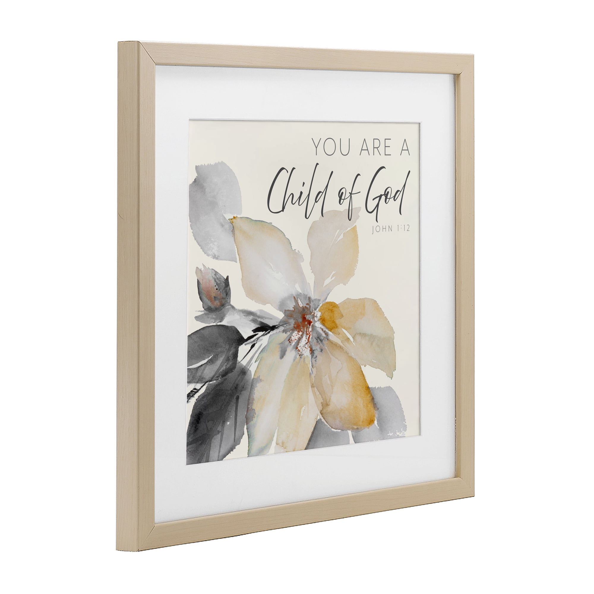 Stupell Industries Child Of God Flower Birch Framed Print Under Glass, design by Lanie Loreth
