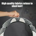 thumbnail image 4 of YUVA 38cm Winter Velvet Steering Wheel Cover, Polyester, Warm & Anti-Slip, Fits 14.96in Wheels, Easy Install, Blue/Pink/White/Red, 4 of 5