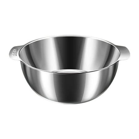 

3L Kitchen Colanders with Handles Salads Basket Food Supplies Stainless Steel Bowl