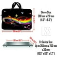thumbnail image 3 of LSS 17-17.3 inch Neoprene Laptop Sleeve Bag Carrying Case with Adjustable Strap - Rainbow Butterfly, 3 of 3