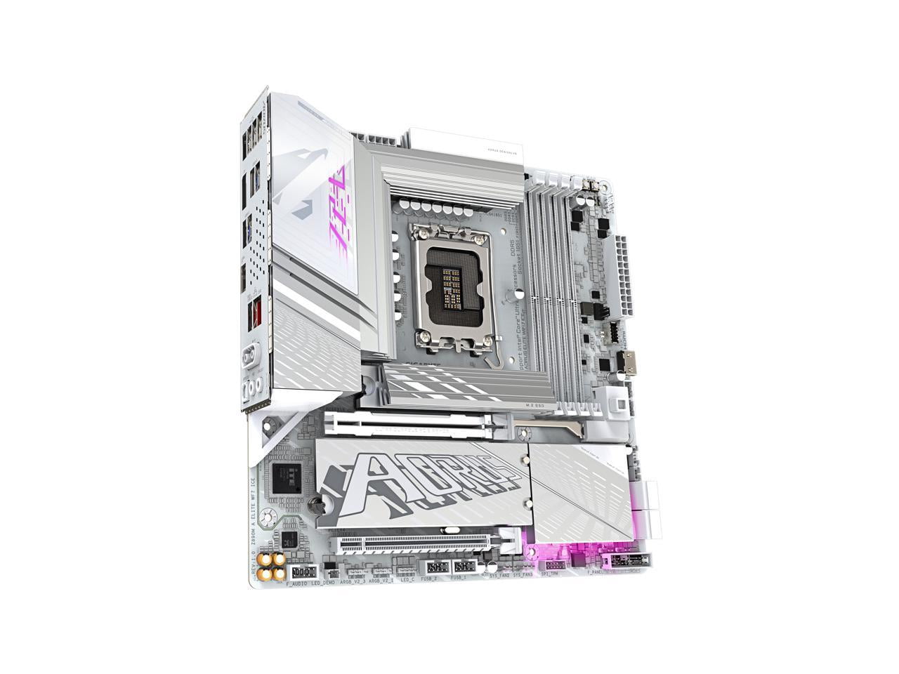 Aorus Ultra Durable Z890M A ELITE WF7 ICE Gaming Desktop Motherboard - Intel Z890 Chipset - Socket LGA-1851 - Micro ATX (z890maoruselitewifi7ice)