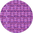 thumbnail image 1 of Ahgly Company Machine Washable Indoor Round Transitional Dark Orchid Purple Area Rugs, 6' Round, 1 of 7