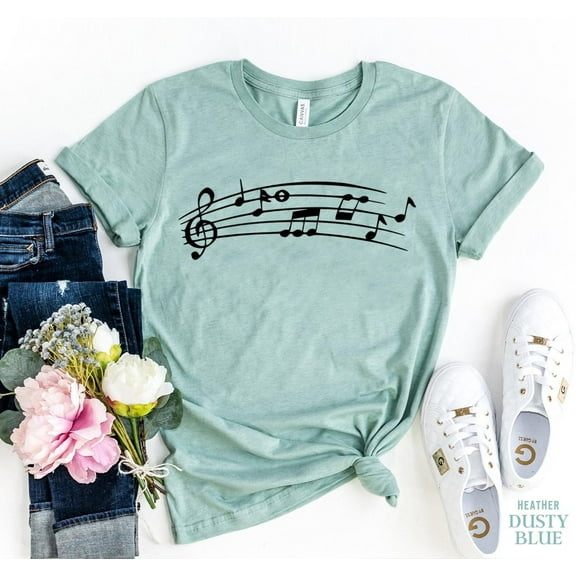 Musician Shirt, Musical Notes Tshirt, Music Gift, Marching Band T-Shirt, Funny Music T-Shirt, Music Lover Gift, Gift for Teen, Graphic Tee