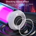 thumbnail image 4 of yeacher Pulse4Mini Portable Bluetooth Speaker with Bass Boost, RGB Light Effects, Compact Design - White, 4 of 7