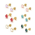 thumbnail image 4 of Pendientes Minnieouse 2 uds Corazón Multicolor Moda Joyería, 4 of 6