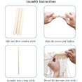 thumbnail image 3 of Colgante de Pared de Macramé, Tapiz de Macramé para Colgar en La Pared, Tapiz de Hojas Tejidas A Mano Bohemio, Decoración Tejida Bohemia para Apartamento, Galería, Sala de Estar, 3 of 9