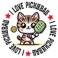 thumbnail image 3 of CafePress - I Love Pickleball - Women's Short Sleeve Print T-Shirt and Pants Light Cotton Pajama Set, 3 of 7