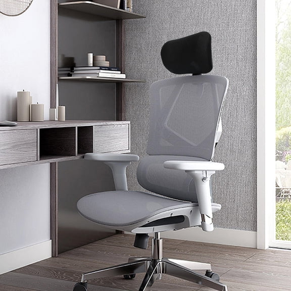 SEWACC Black Adjustable Office Chair Headrest, Breathable Mesh, Neck Support, Home Use