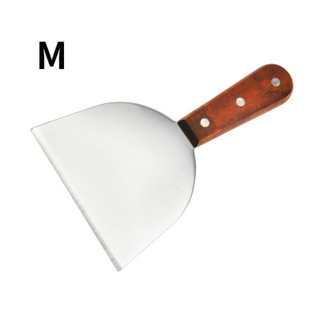 

Jooan s Kitchen Flexible Beefsteak Turner Stainless Steel Spatulas with Wooden Handle for Pancake Hibachi Medium