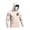 Beige, variant on Mens UPF 50 Fishing Hoodie UV Sun Protection Shirts Long Sleeve Mask Top Athletic Fishing Shirts